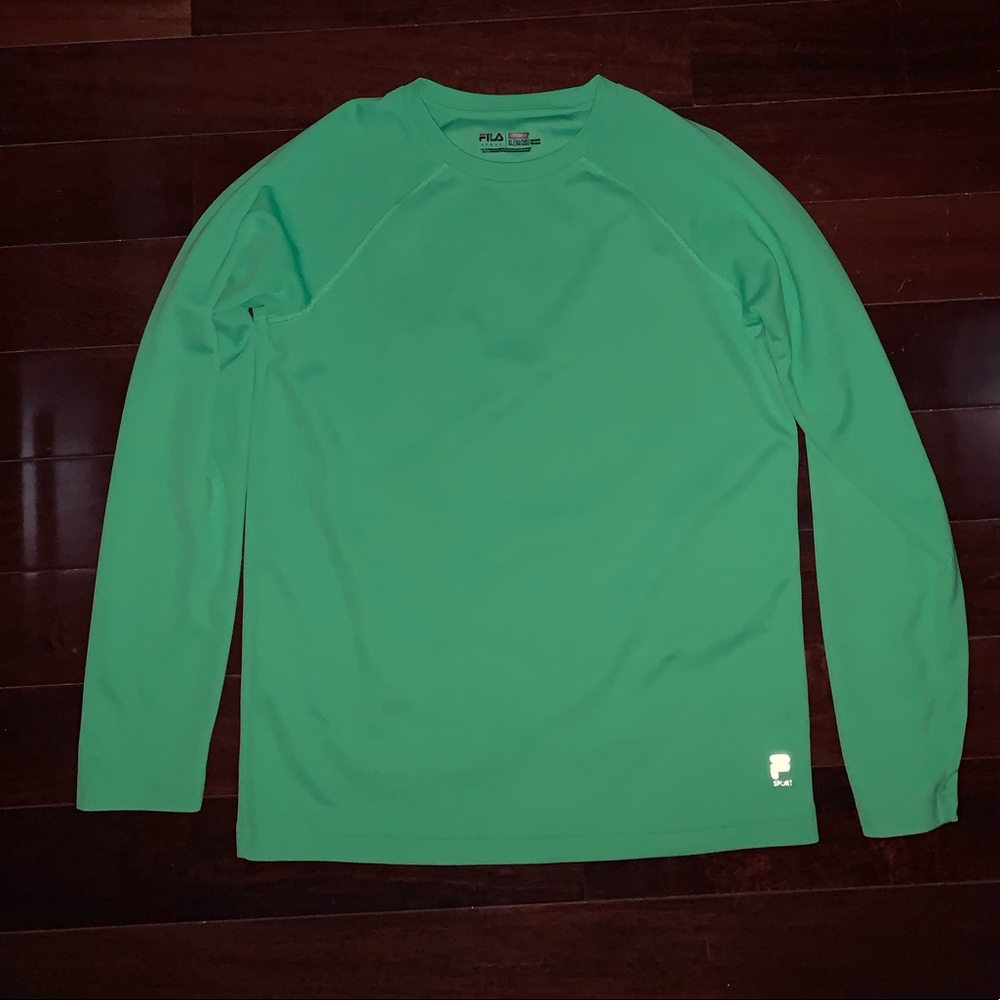 Men's Green Fila Pullover